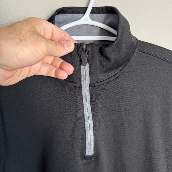 Puma Kid's Gray/Black 1/4 Zip Long Sleeve Performance Pullover Size Large Active - Picture 4 of 15
